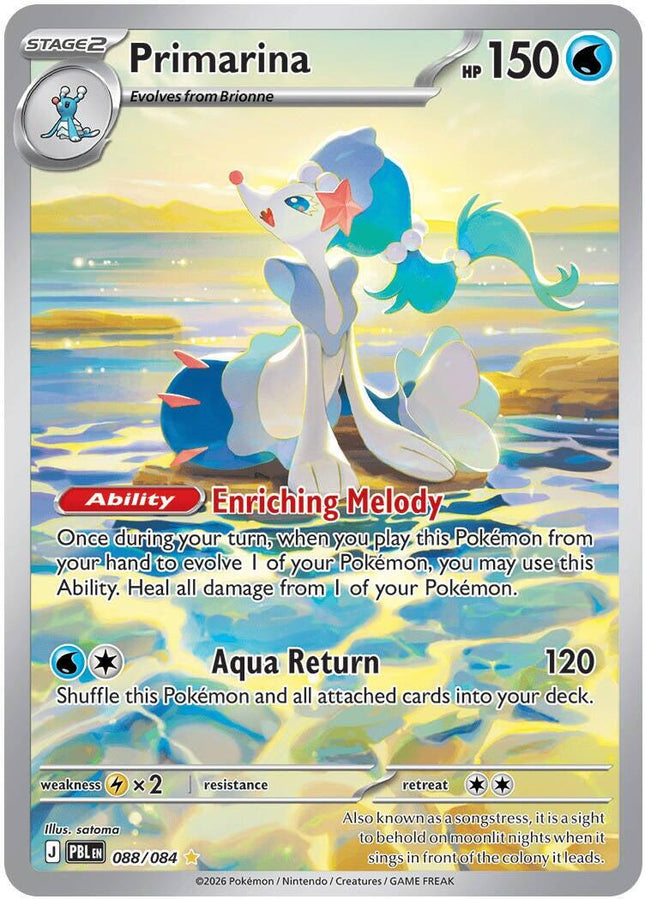 Primarina 088/084 – Illustration Rare | Pitch Black | Pokémon TCG English