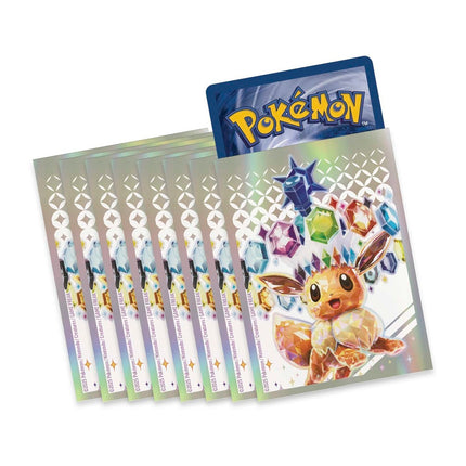 Pokémon Prismatic Evolutions Elite Trainer Box card sleeves design