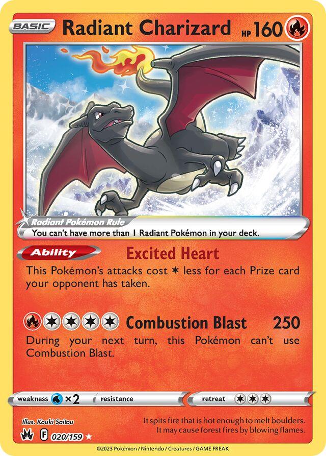 Radiant Charizard 020/159 – Radiant Rare | Crown Zenith | Pokémon TCG English