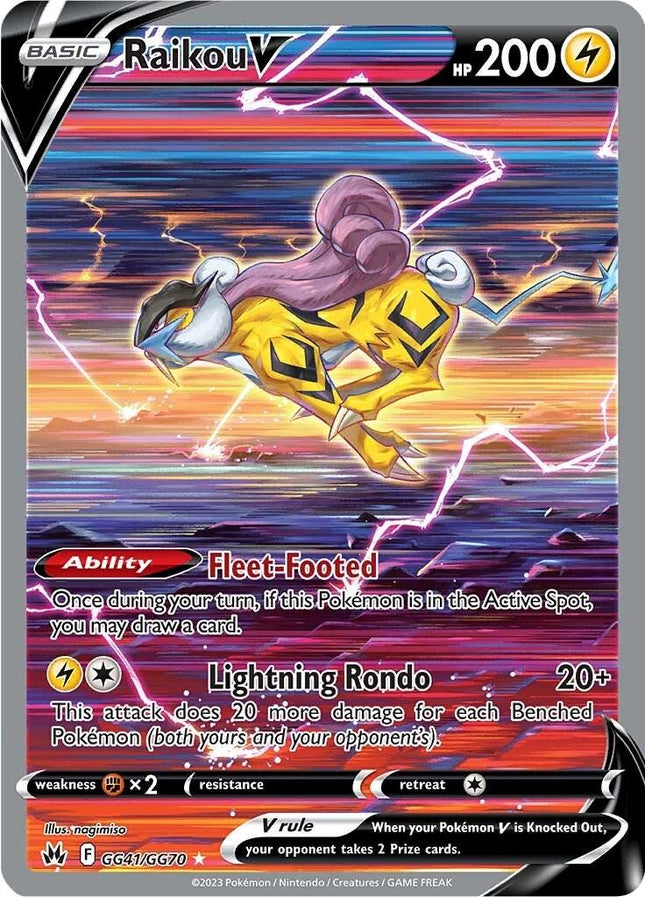 Raikou V GG41/GG70 Ultra Rare – Crown Zenith Galarian Gallery | English