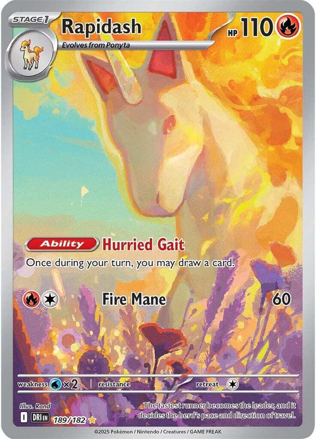 Rapidash 189/182 – Destined Rivals | Pokémon TCG English