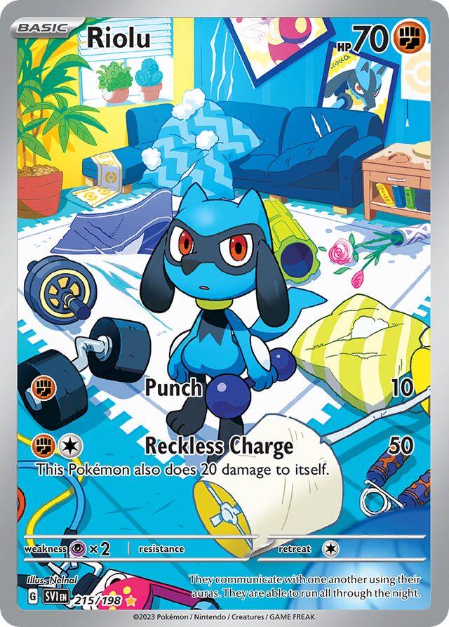 Riolu 215/198 Illustration Rare – Scarlet & Violet | English