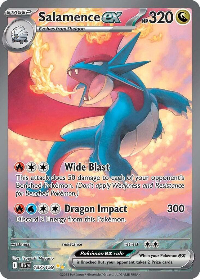 Salamence ex 187/159 – Special Illustration Rare | Journey Together | Pokémon TCG English