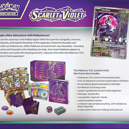 Pokémon Scarlet & Violet Elite Trainer Box Miraidon – Pokémon TCG Elite Trainer Box