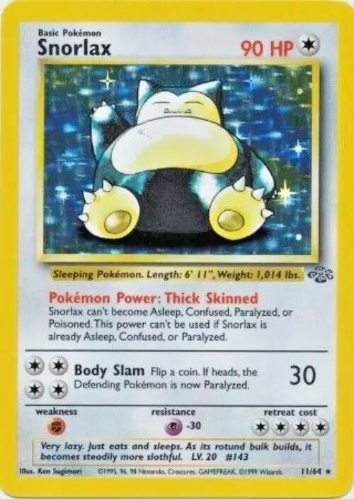Snorlax 11/64 – Holo Rare | Jungle Unlimited | Pokémon TCG English