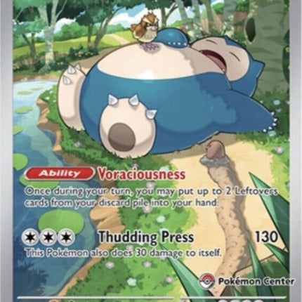 Snorlax SVP 051 – Pokémon Center Stamped Promo | Scarlet & Violet 151 | Pokémon TCG English