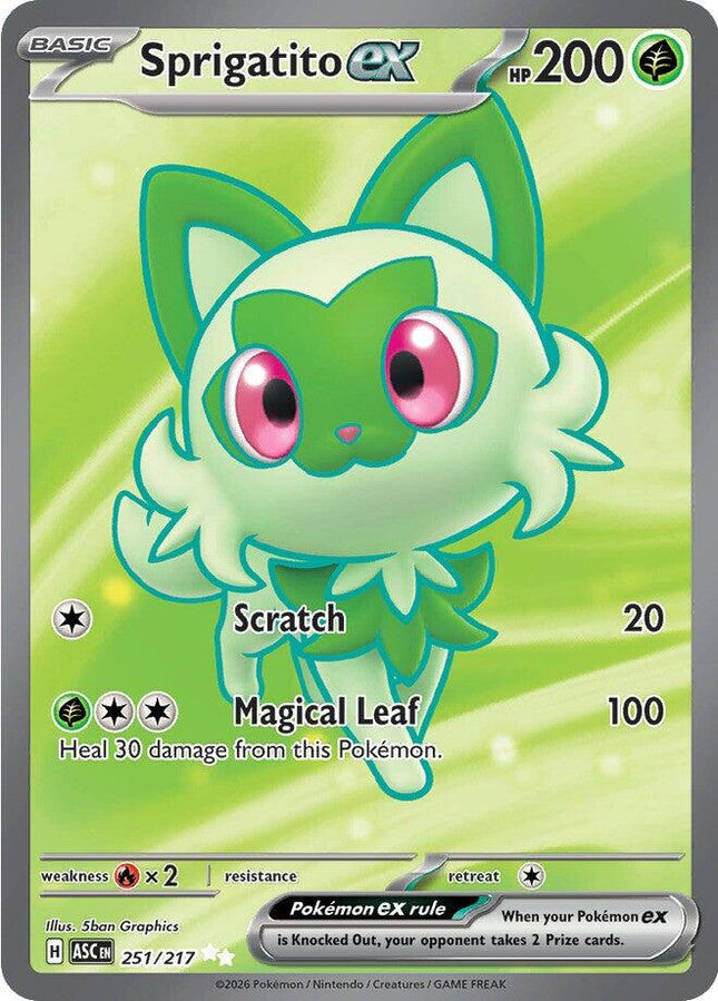 Sprigatito ex 251/217 – Ascended Heroes | Pokémon TCG English