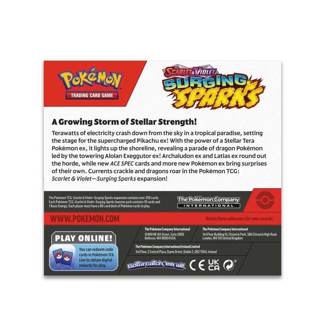 Pokémon TCG: Surging Sparks Booster Box 36 Packs