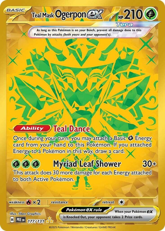 Teal Mask Ogerpon ex 177/131 – Prismatic Evolutions | Pokémon TCG English