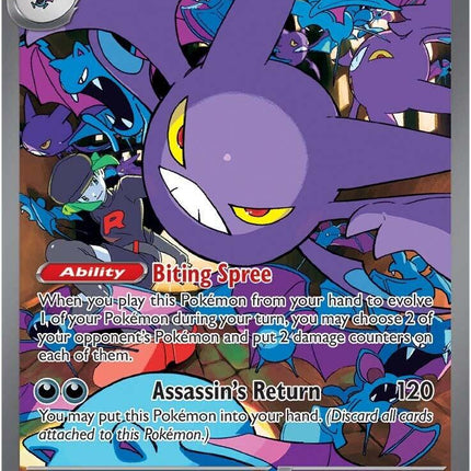 Team Rocket's Crobat 234/182 – Illustration Rare | Destined Rivals | Pokémon TCG English