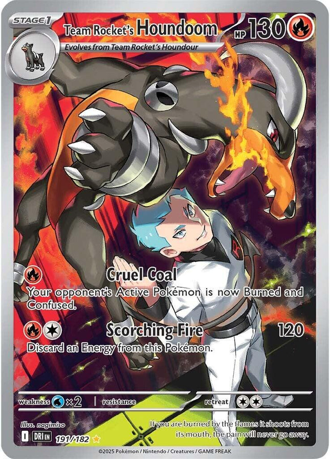 Team Rocket's Houndoom 191/182 – Destined Rivals | Pokémon TCG English