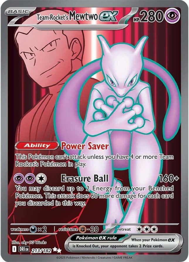 Team Rocket's Mewtwo ex 213/182 – Destined Rivals | Pokémon TCG English