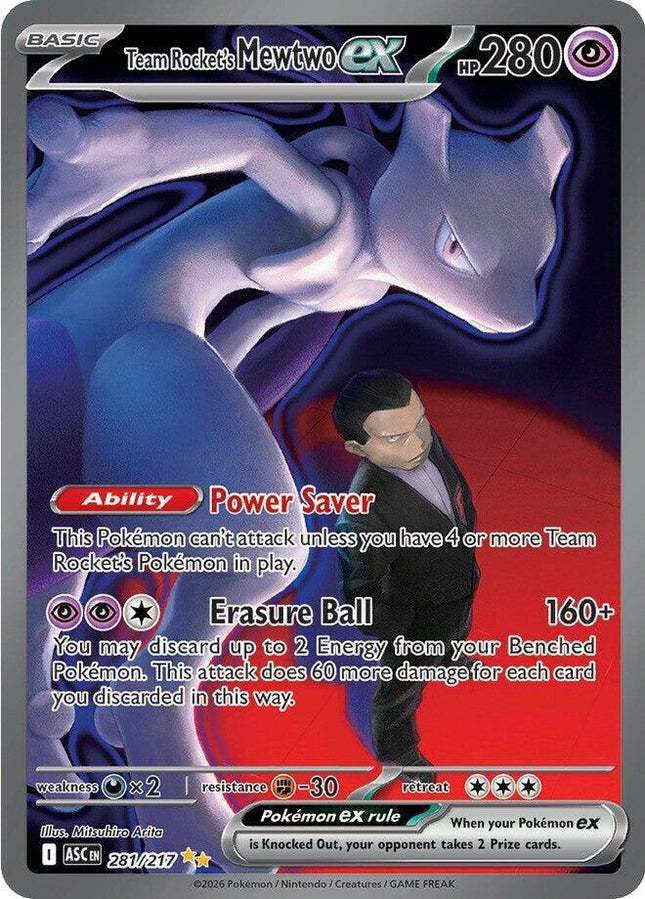 Team Rocket's Mewtwo ex 281/217 – Ascended Heroes | Pokémon TCG English