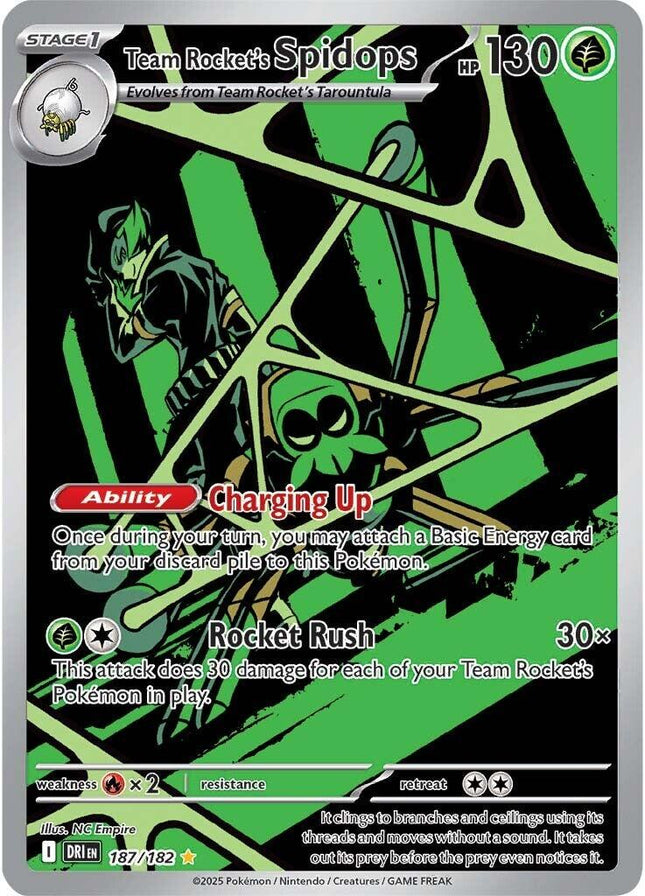 Team Rocket's Spidops 187/182 – Destined Rivals | Pokémon TCG English