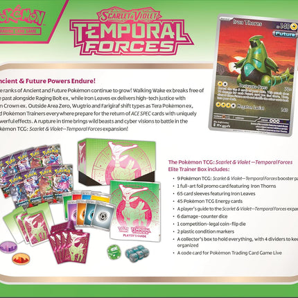 Pokémon Temporal Forces Elite Trainer Box (ETB) – Scarlet & Violet Sealed TCG