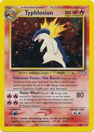 Typhlosion 18/111 – Holo Rare | Neo Genesis Unlimited | Pokémon TCG English