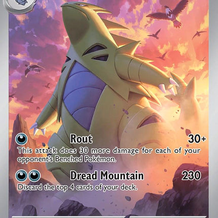 Tyranitar 222/193 – Illustration Rare | Paldea Evolved | Pokémon TCG English