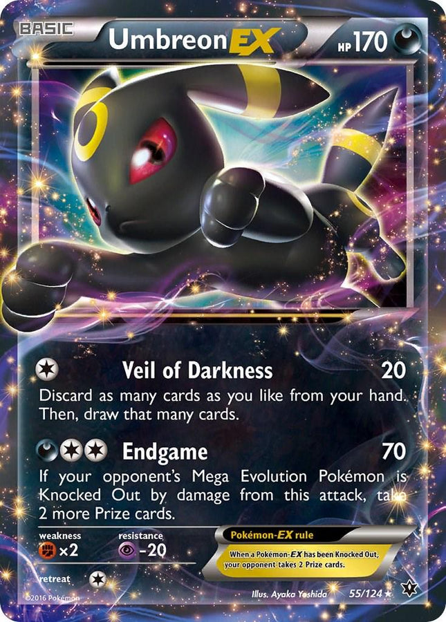 Umbreon-EX 55/124 – Ultra Rare Holo | XY Fates Collide | Pokémon TCG English