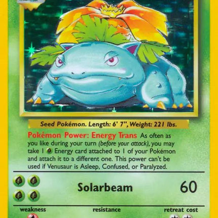 Venusaur 15/102 – Holo Rare | Base Set Unlimited | Pokémon TCG English