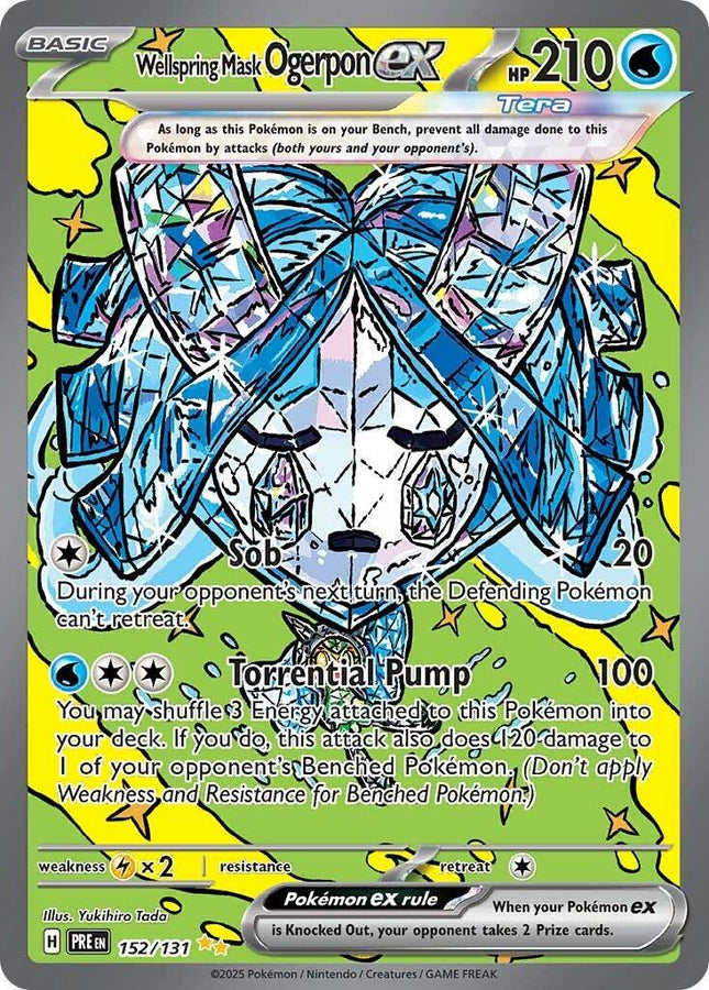 Wellspring Mask Ogerpon ex 152/131 – Prismatic Evolutions | Pokémon TCG English