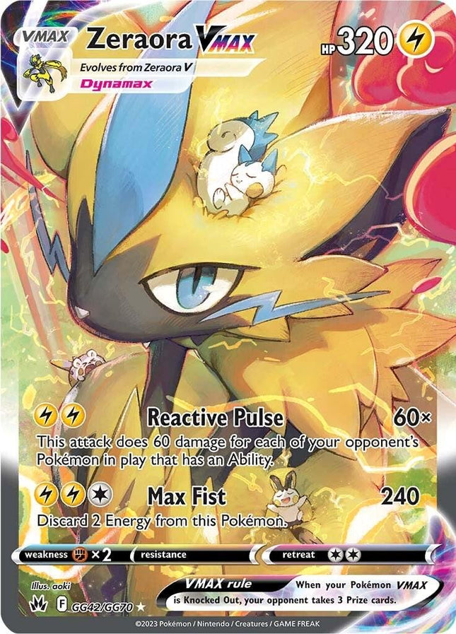 Zeraora VMAX GG42/GG70 Ultra Rare – Crown Zenith Galarian Gallery | English