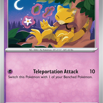 Abra 054/132 Reverse Holo Mega Evolution Pokemon Card