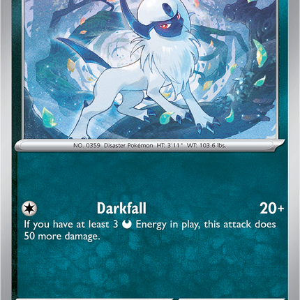 Absol 030/064 Reverse Holo Shrouded Fable Pokemon Card
