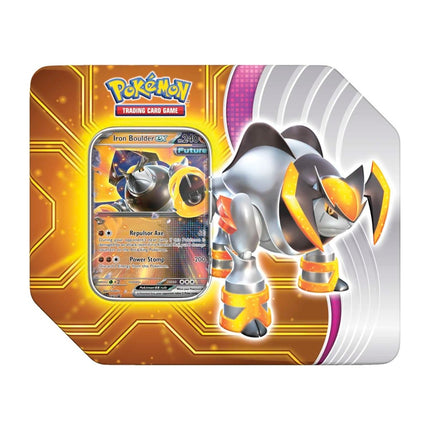 Pokémon TCG: Paradox Destinies Tin – Iron Boulder ex | English