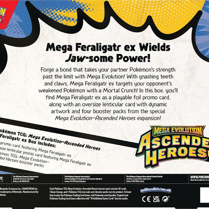 Mega Evolution: Ascended Heroes Mega Feraligatr ex Box – Pokémon TCG English