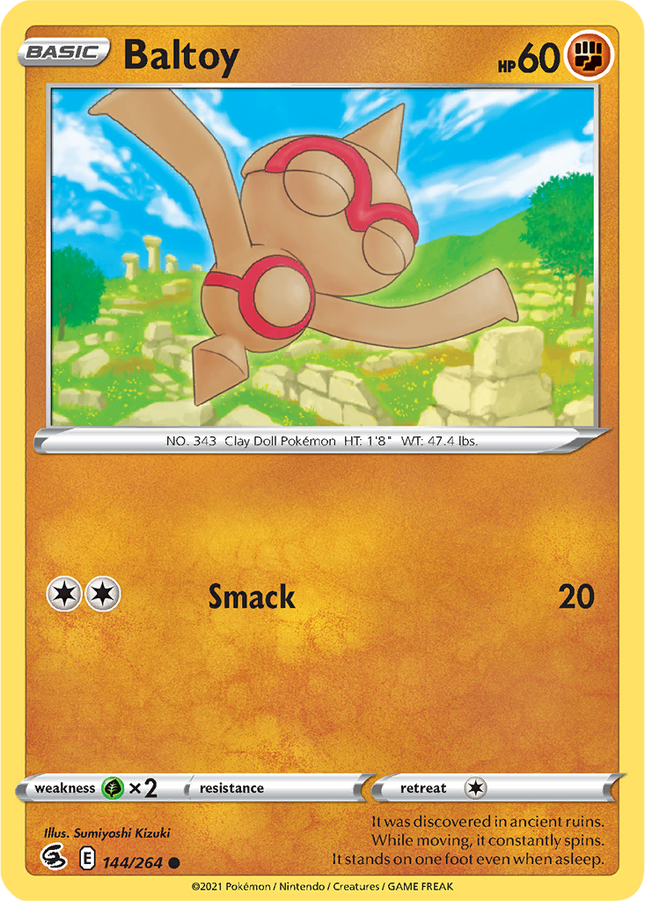 Baltoy 144/264 Non-Holo Fusion Strike Pokemon Card