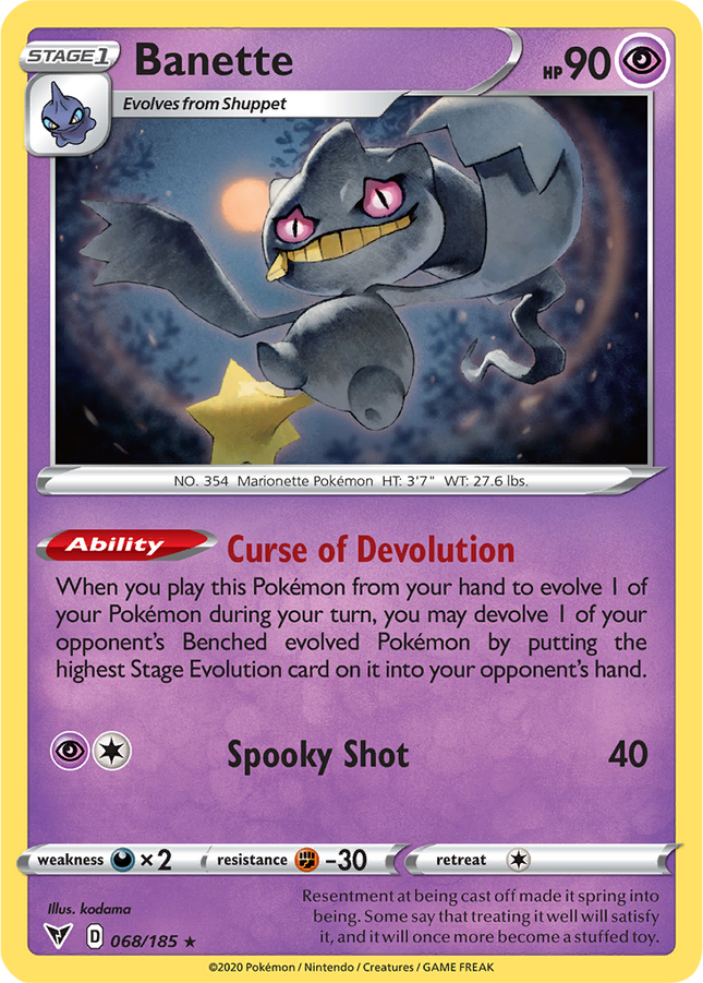 Banette 068/185 Non-Holo Vivid Voltage Pokemon Card