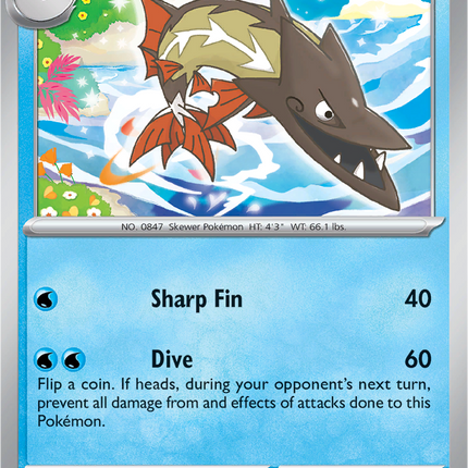 Barraskewda 063/182 Non-Holo Destined Rivals Pokemon Card