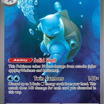 Blastoise ex 200/165 Special Illustration Rare – Pokémon 151 | Pokémon TCG English