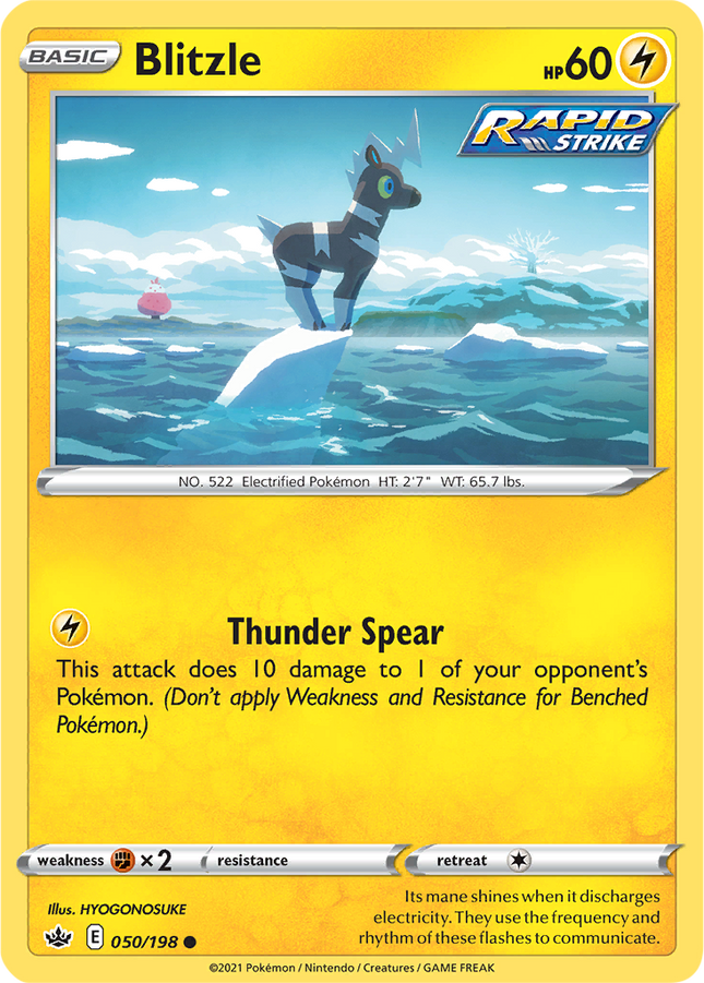 Blitzle 050/198 Non-Holo Chilling Reign Pokemon Card