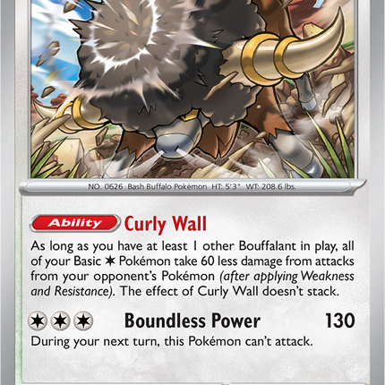 Bouffalant 119/142 Non-Holo Stellar Crown Pokemon Card