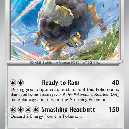 Bouffalant 151/191 Non-Holo Surging Sparks Pokemon Card
