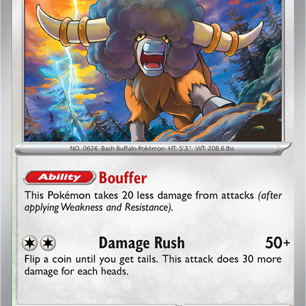 Bouffalant 174/197 Non-Holo Obsidian Flames Pokemon Card