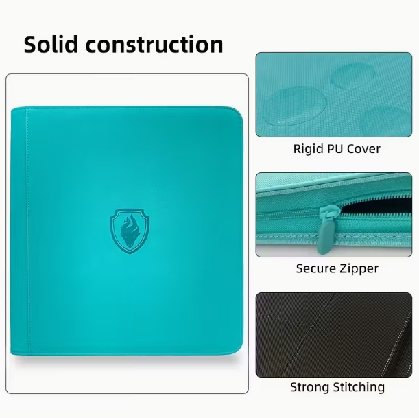 12 Pocket Trading Card Binder – Capacity 480 Cards Pokémon Card Album