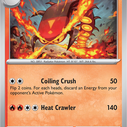 Centiskorch 030/132 Reverse Holo Mega Evolution Pokemon Card