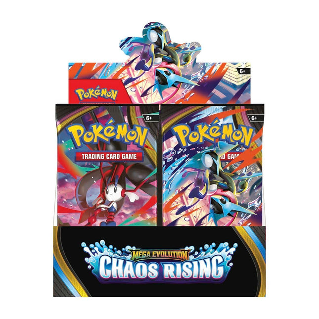 COMING SOON Pokémon Chaos Rising Booster Box – 36 Packs | Official Trading Card Game Sealed Box