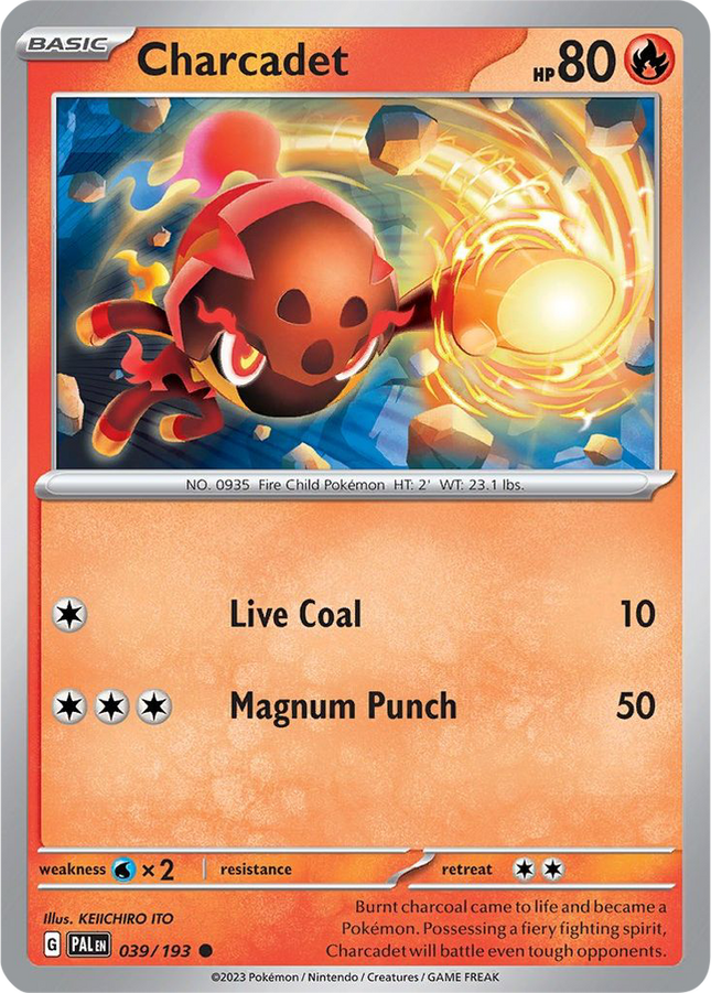 Charcadet 039/193 Reverse Holo Paldea Evolved Pokemon Card