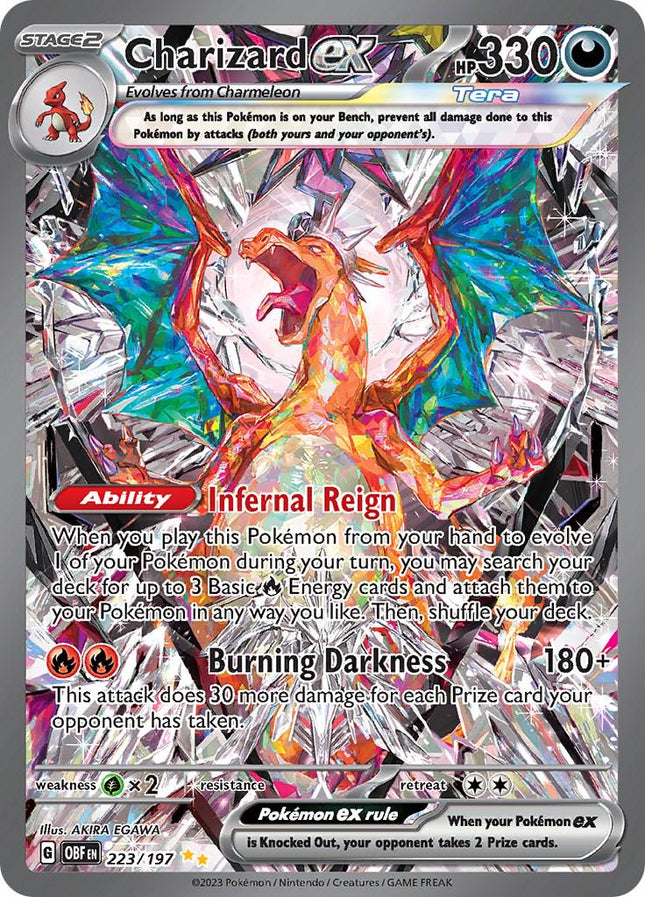 Charizard 223/197 Illustration Rare – Obsidian Flames | Pokémon TCG English