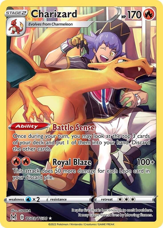 Charizard TG03/TG30 Trainer Gallery Holo Rare – Lost Origin | Pokémon TCG English