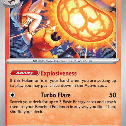 Cinderace 028/132 Reverse Holo Mega Evolution Pokemon Card