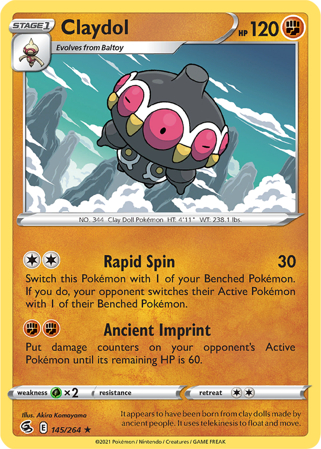 Claydol 145/264 Reverse Holo Fusion Strike Pokemon Card