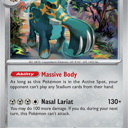 Copperajah 042/064 Reverse Holo Shrouded Fable Pokemon Card