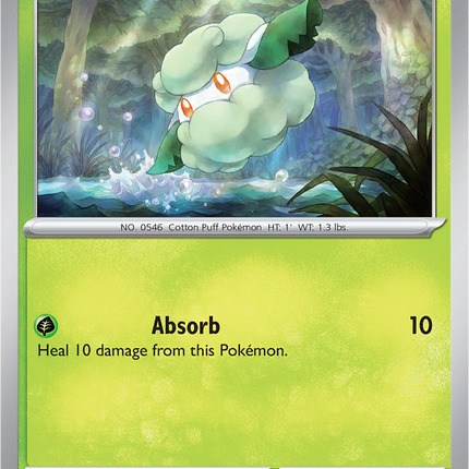 Cottonee 004/086 Master Ball Reverse Holo White Flare Pokemon Card