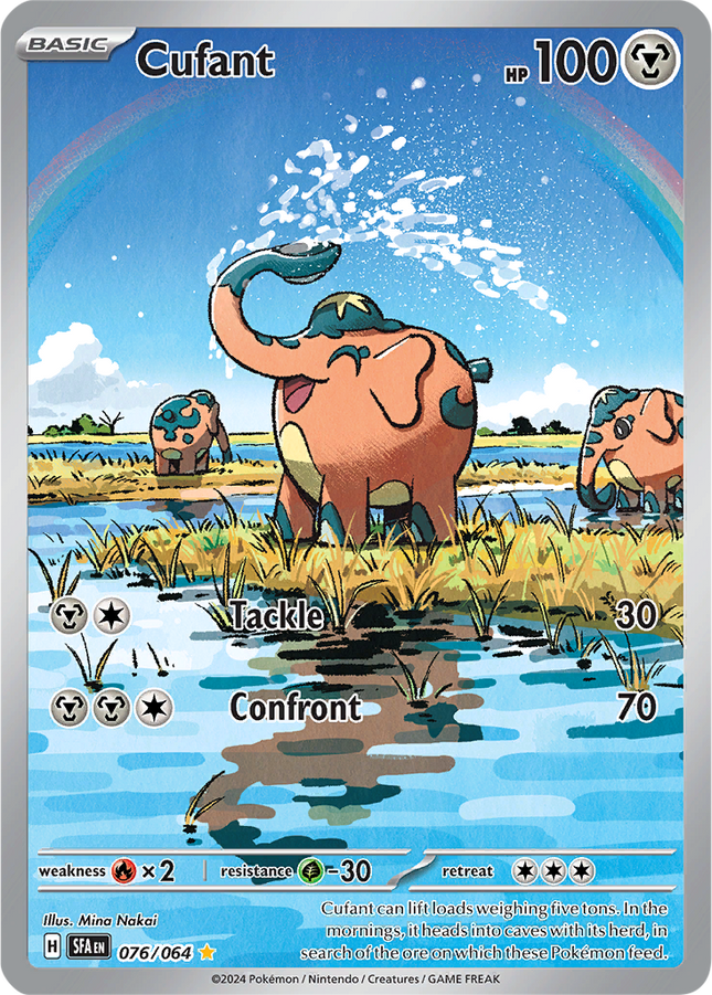 Cufant 076/064 Illustration Rare Shrouded Fable Pokemon Card