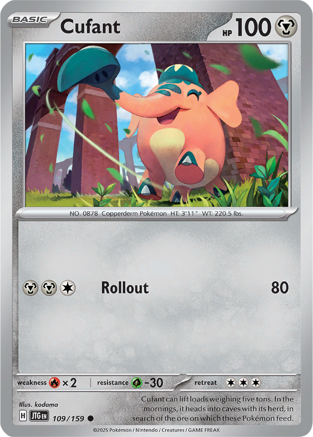 Cufant 109/159 Non-Holo Journey Together Pokemon Card