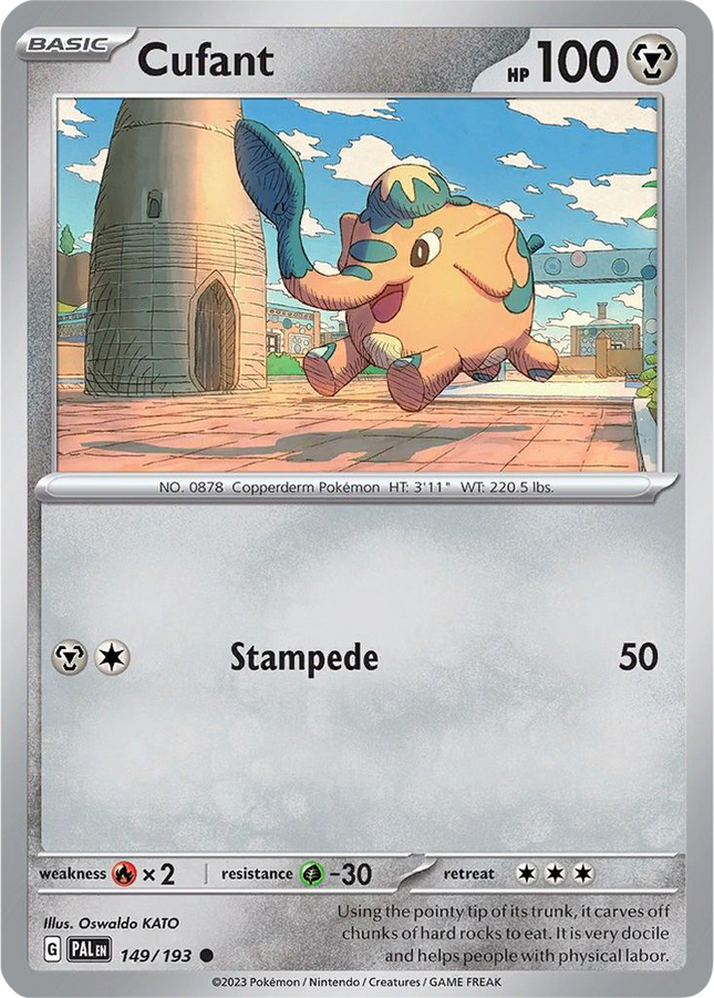 Cufant 149/193 Reverse Holo Paldea Evolved Pokemon Card